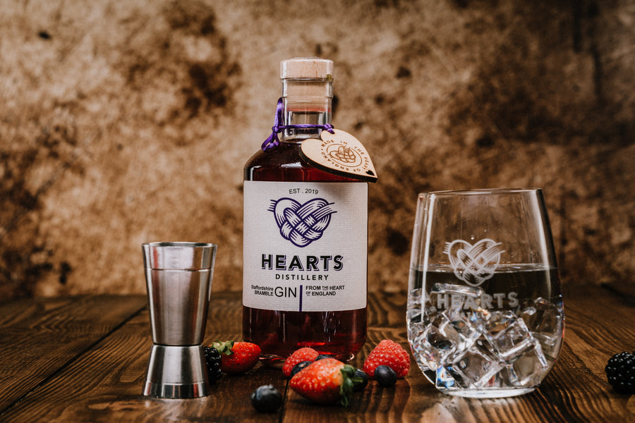 Hearts Staffordshire Bramble Gin 42% abv
