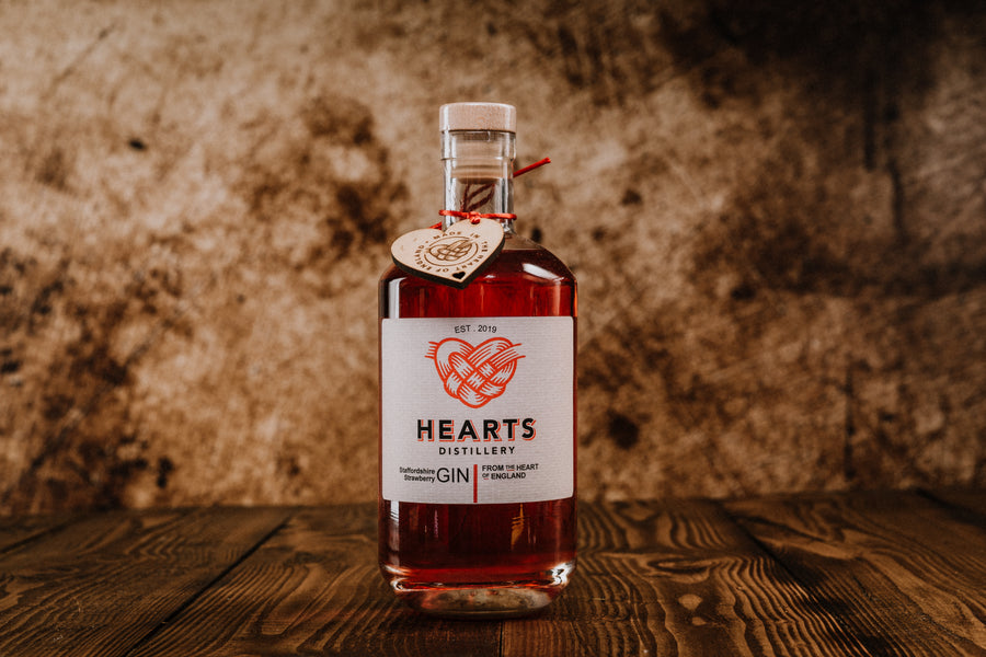 Hearts Staffordshire Strawberry Gin 42% abv